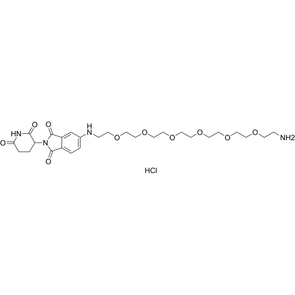 Thalidomide-5-NH-<em>PEG</em>6-NH2 hydrochloride