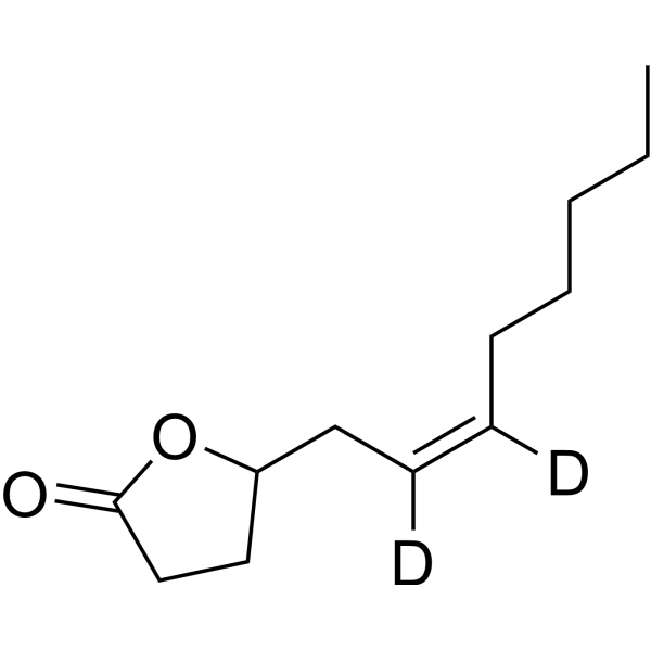Gamma-6Z-Dodecenolactone-d<sub>2</sub> Chemical Structure