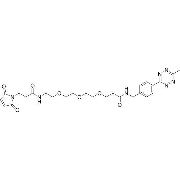 Me-Tet-PEG3-Maleimide Chemical Structure