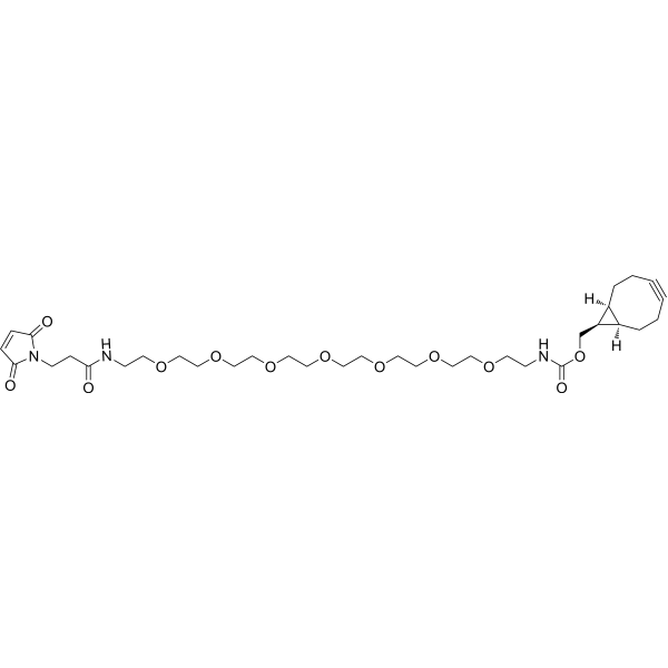 BCN-endo-PEG7-maleimide Chemical Structure