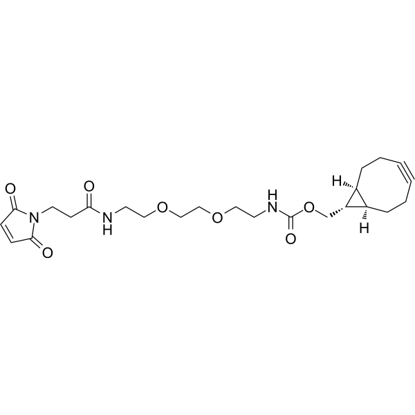 BCN-exo-PEG2-maleimide Chemical Structure