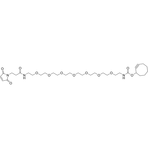 SCO-PEG7-Maleimide Chemical Structure