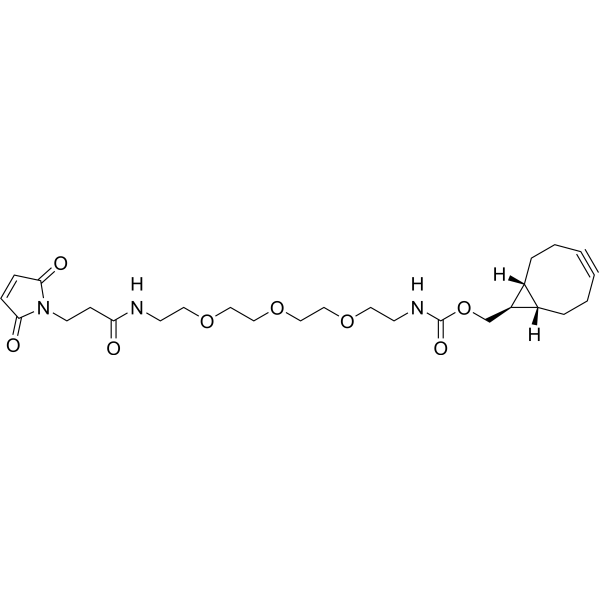 BCN-exo-PEG3-maleimide Chemical Structure