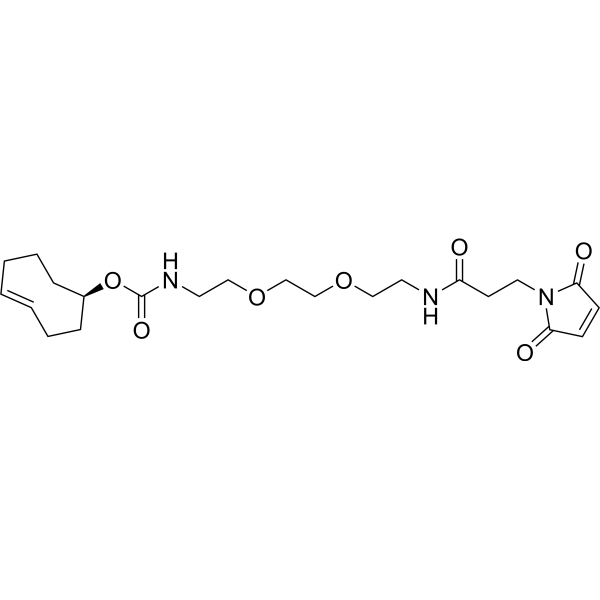 (R)-TCO4-PEG2-Maleimide Chemical Structure