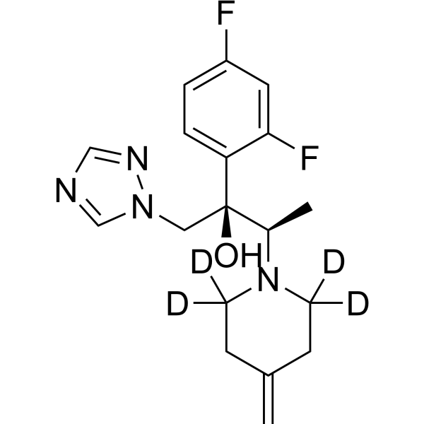 Efinaconazole-d<sub>4</sub> Chemical Structure