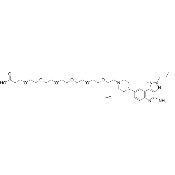 TLR<em>7</em>/8 agonist 4 hydroxy-PEG6-acid hydrochloride
