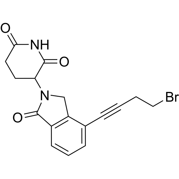Lenalidomide-acetylene-Br Chemical Structure