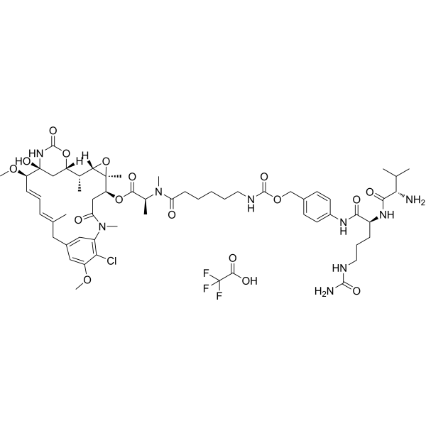 Val-Cit-PABC-Ahx-May TFA Chemical Structure