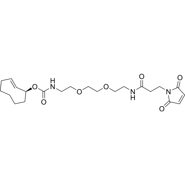(S)-TCO-PEG2-Maleimide Chemical Structure