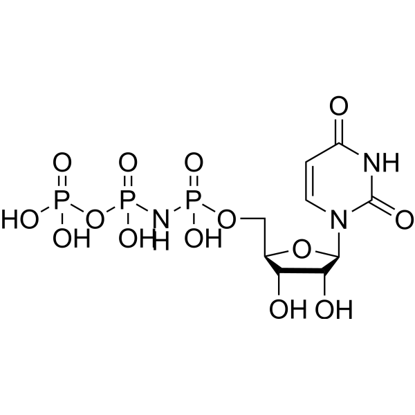 Uridine, 5'-P,P',P'',P''-tetrahydrogen imidotriphosphate Chemical Structure
