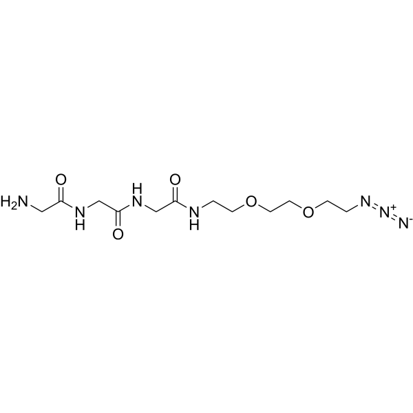 Gly-Gly-Gly-PEG2-azide Chemical Structure