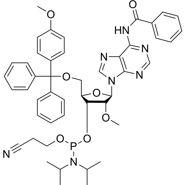 MMT-2'-O-Methyl adenosine (n-bz) CED phosphoramidite Chemical Structure
