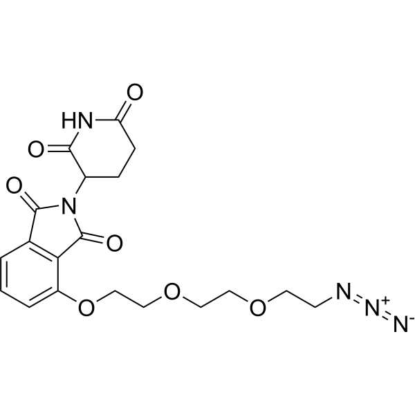 Thalidomide 4'-ether-PEG2-azide Chemical Structure