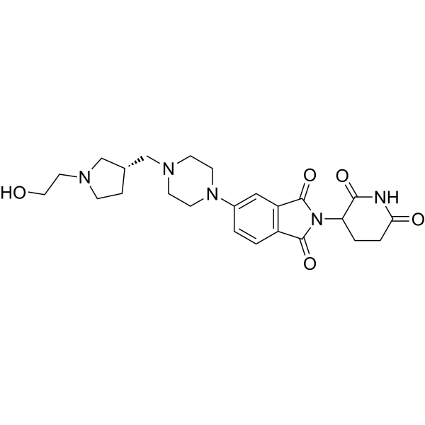 (S)-Thalidomide-Piperazine-CH2-Pyrrolidine-C2-OH Chemical Structure