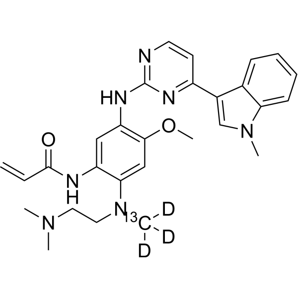 Osimertinib-13C,<em>d</em>3