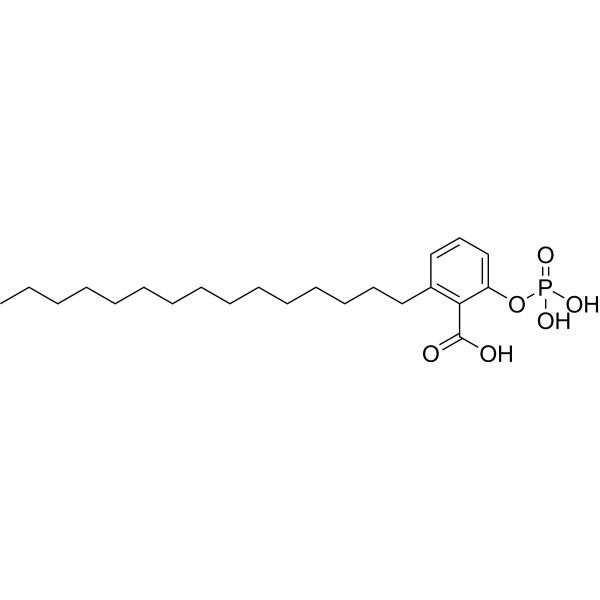 Ginkgolic acid 2-phosphate Chemical Structure