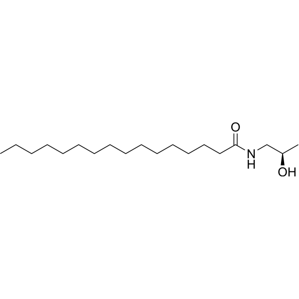 (R)-Palmitoyl-(2-methyl)ethanolamide Chemical Structure