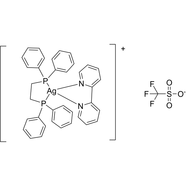 [Ag(2,2′-bipy)(dppe)][CF3SO3] Chemical Structure