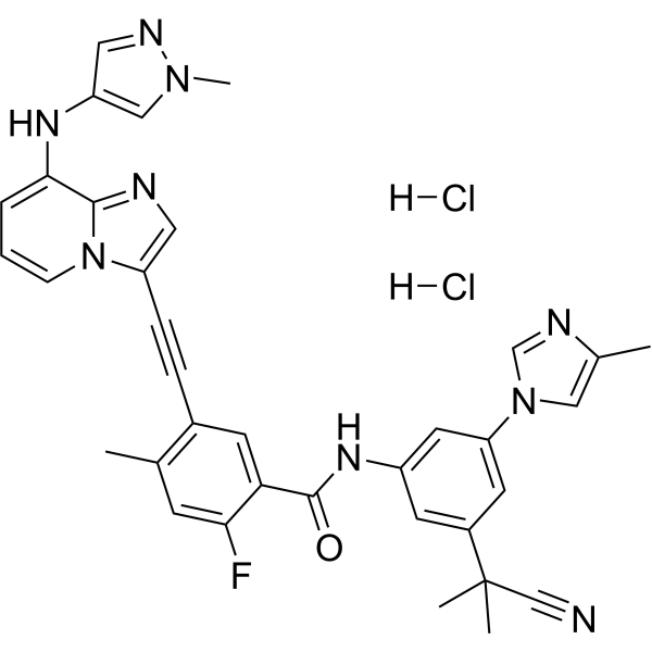 BCR-ABL kinase-IN-3 (dihydrocholide) Chemical Structure