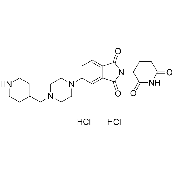 Pomalidomide 5'-piperazine-4-methylpiperidine dihydrochloride Chemical Structure