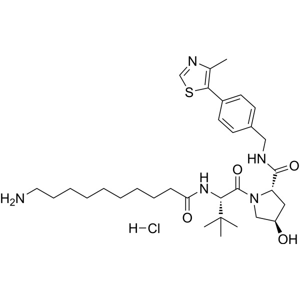 (S,R,S)-AHPC-CO-C9-NH2 hydrochloride Chemical Structure