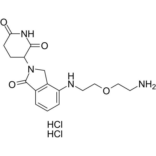 Lenalidomide 4'-<em>PEG</em>1-amine dihydrochloride