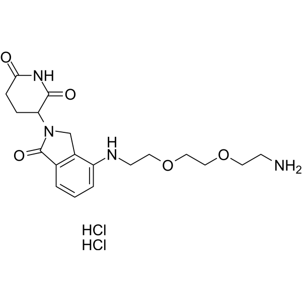Lenalidomide 4'-PEG2-<em>amine</em>	 dihydrochloride