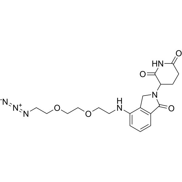 Lenalidomide 4'-PEG2-azide Chemical Structure