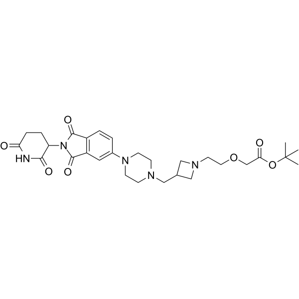 Thalidomide-piperidine-C-azetidine-C2-O-C-boc Chemical Structure
