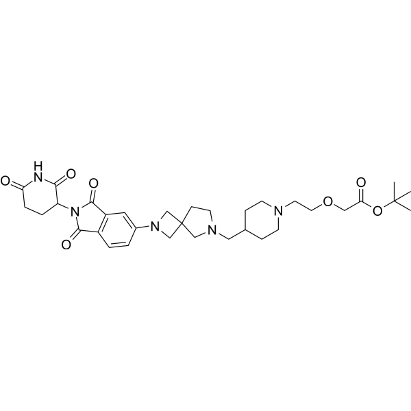 Thalidomide-2,6-diazaspiro[3.4]octane-C-piperidine-C2-O-C-boc