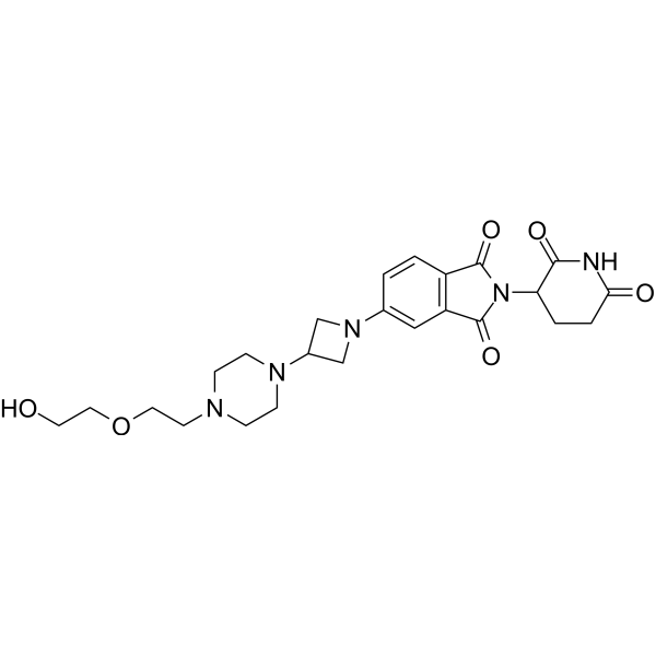 Thalidomide-azetidine-piperazine-C2-O-C2-OH Chemical Structure
