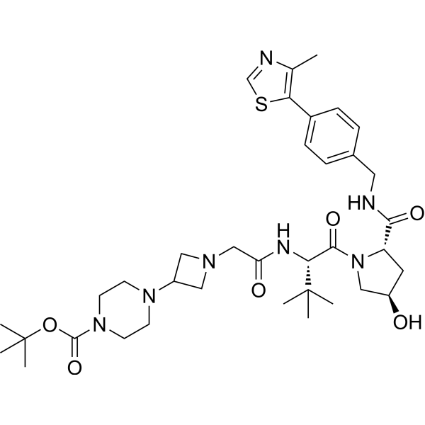 (S,R,S)-AHPC-acetyl-azetidine-PIP-boc Chemical Structure