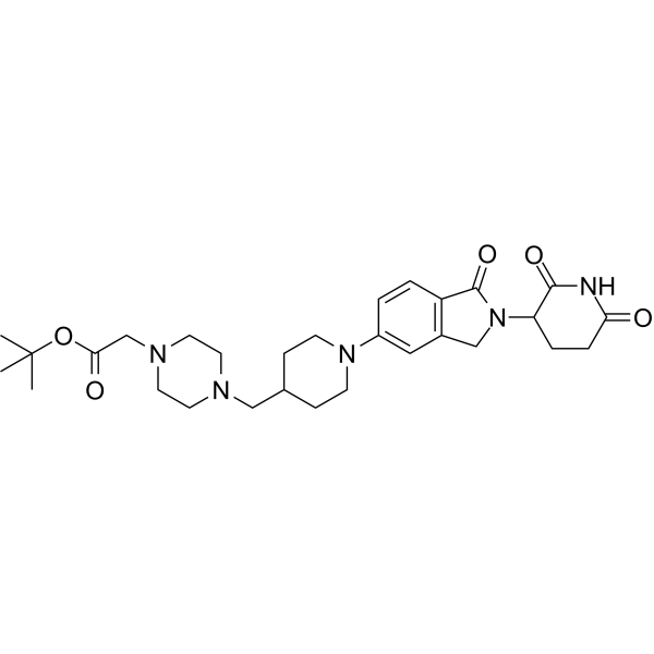Deoxy-thalidomide-piperidine-C-piperazine-C-boc Chemical Structure
