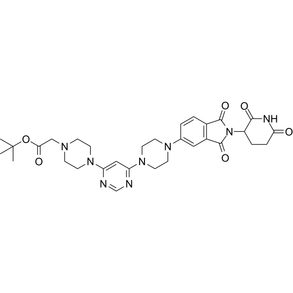 Thalidomide-piperazine-pyrimidine-piperazine-C-boc