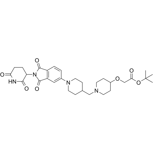 Thalidomide-Pip-C-Pip-O-C-boc Chemical Structure