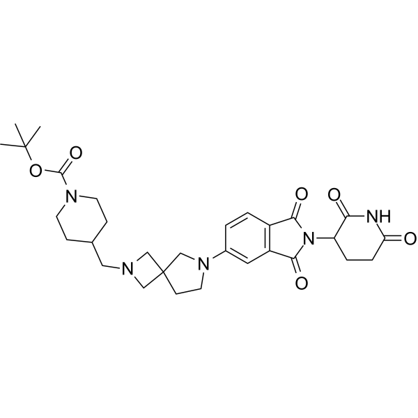Thalidomide-2,6-diazaspiro[3.4]octane-C-Pip-boc Chemical Structure