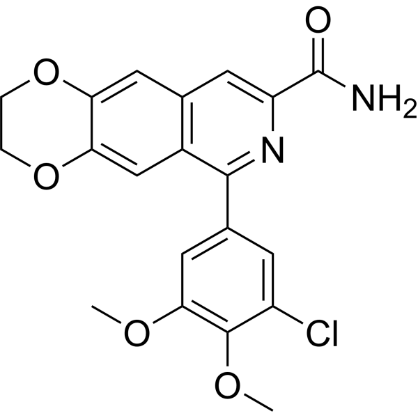 Tubulin polymerization/<em>V</em>-ATPase-IN-1