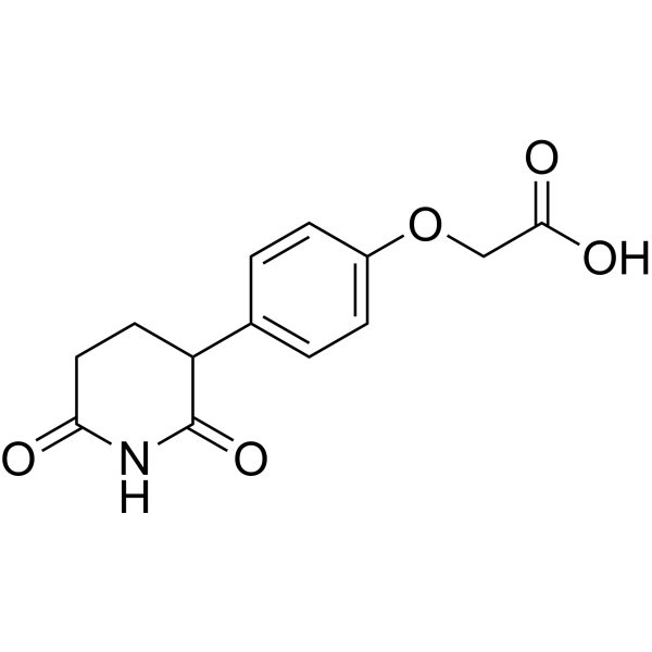 Phenyl-glutarimide 4'-oxyacetic acid Chemical Structure