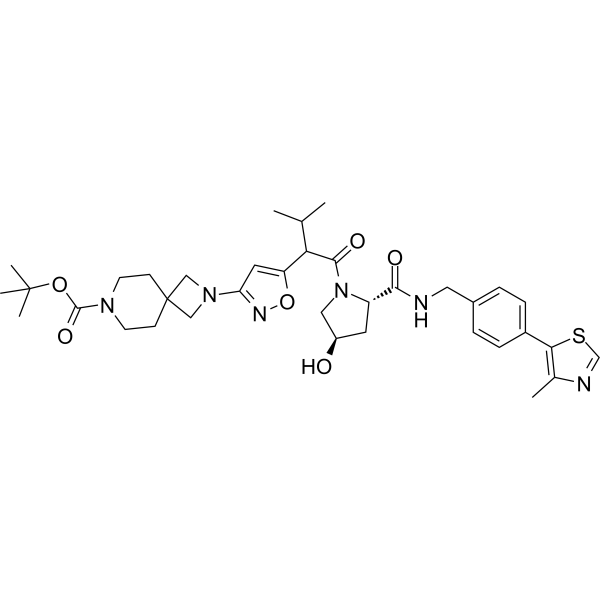 PROTAC PTK6 ligand-2,7-diazaspiro[3.5]nonane-Boc Chemical Structure