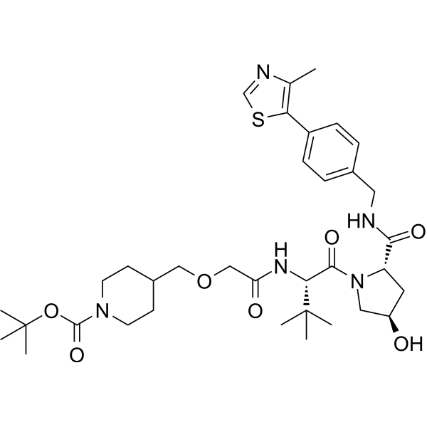 (S,R,S)-AHPC-CO-CH2-O-CH2-piperidine-Boc Chemical Structure