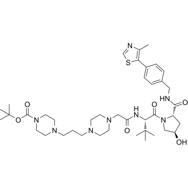(S,R,S)-AHPC-CO-CH<em>2</em>-piperazine-<em>C</em>3-piperazine-Boc