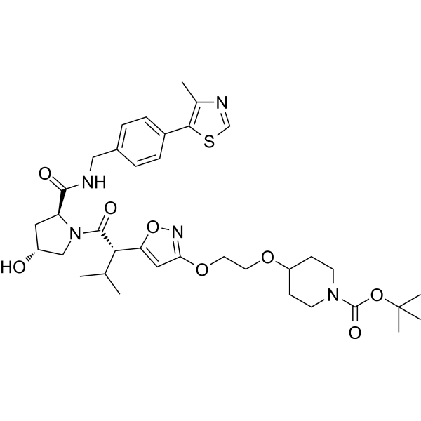 (S)-PROTAC PTK6 ligand-O-C2-O-piperidine-Boc Chemical Structure