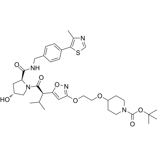 PROTAC PTK6 ligand-O-C2-O-piperidine-Boc Chemical Structure
