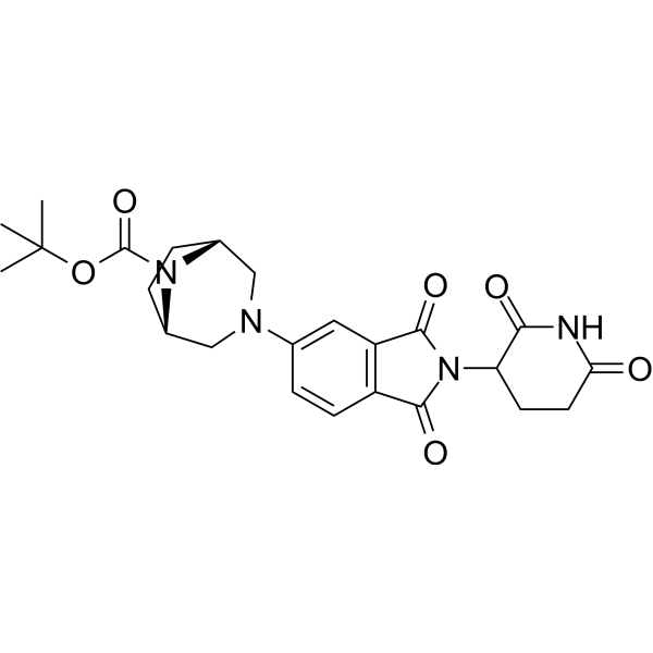 (1R,5S)-Thalidomide-3,8-diazabicyclo[3.2.1]octane-Boc Chemical Structure