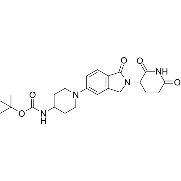Phthalimidinoglutarimide-piperidine-NH-Boc Chemical Structure