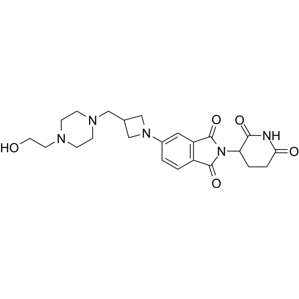 Thalidomide-azetidine-CH-piperazineethanol Chemical Structure