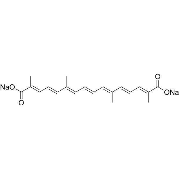 Crocetin disodium Chemical Structure