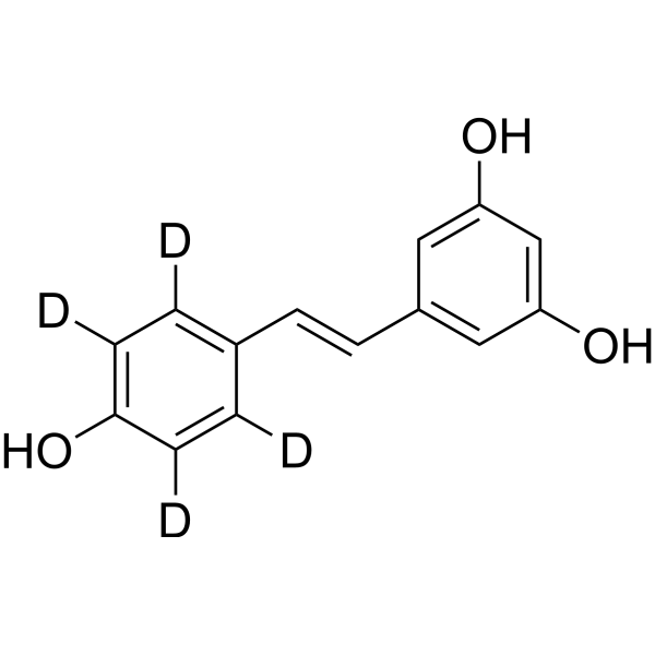 Resveratrol-d<sub>4</sub> Chemical Structure