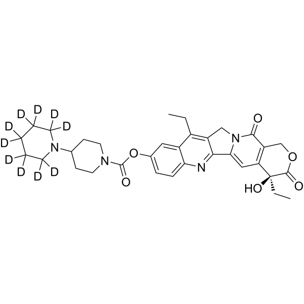 Irinotecan-d<sub>10</sub> Chemical Structure