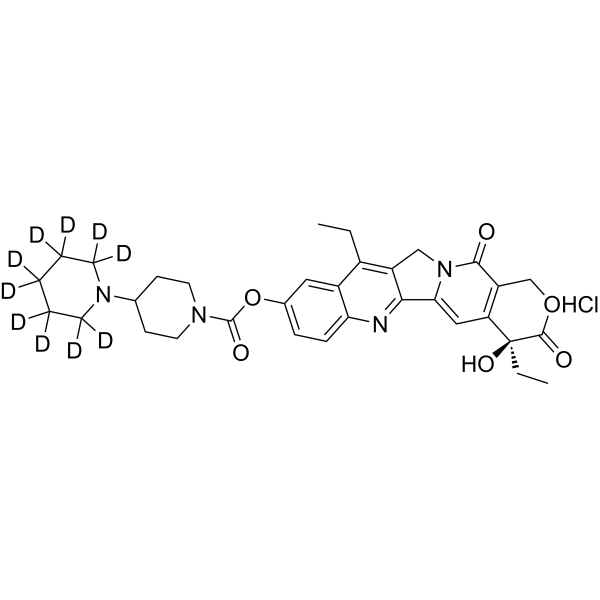 Irinotecan-d<sub>10</sub> hydrochloride Chemical Structure